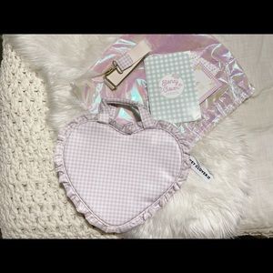 Stoney Clover Lane. Lavender heart tote